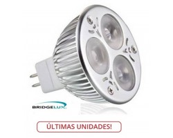 Lámpara LED MR16 6W Blanca Cálida, Bridgelux